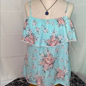 NWT Xhileration cold shoulder blouse